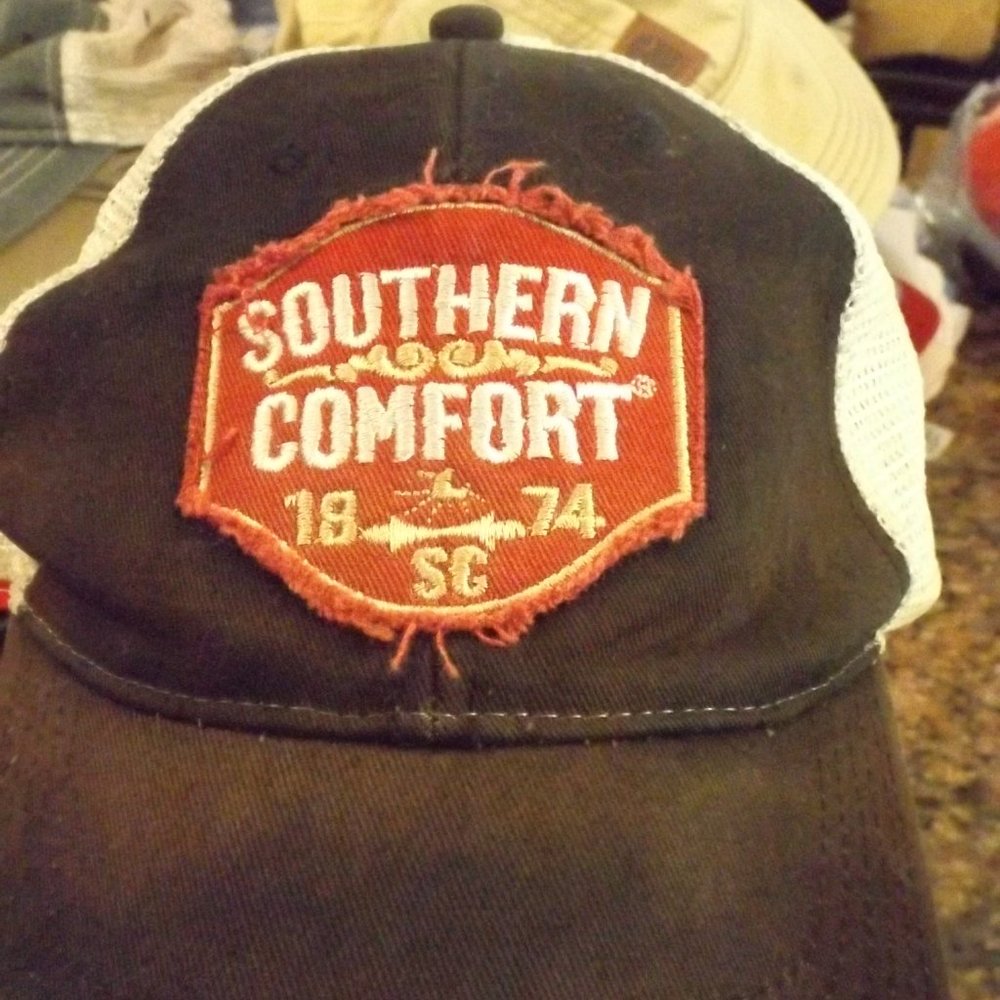 Southern Comfort baseball cap well loved broken in